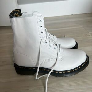 Dr. Marten white boots